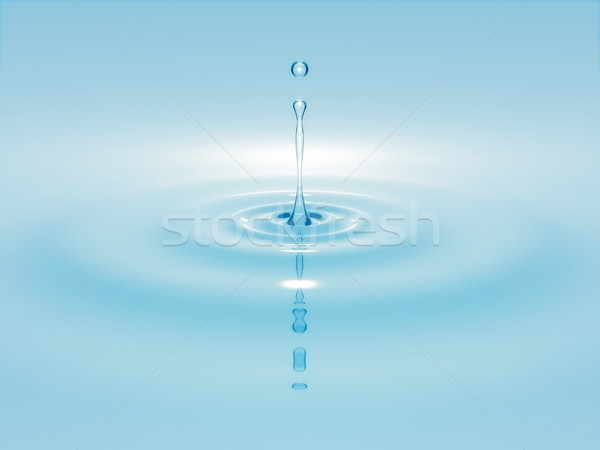 Drop Bild nice Wassertropfen Wasser Licht Stock foto © magann