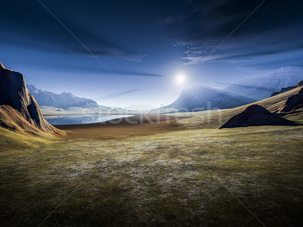 a fantasy landscape without any plants Stock photo © magann