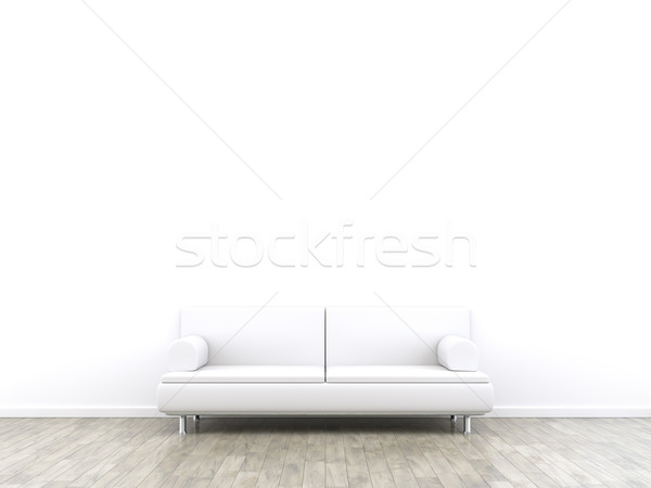 Stockfoto: Kamer · sofa · 3D · ruimte · muur
