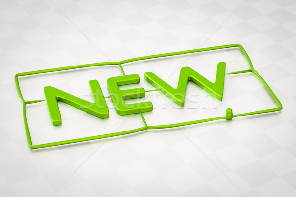 plastic injection molding word new Stock photo © magann
