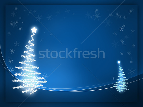 Stock fotó: Kék · karácsony · kép · szép · boldog · fény