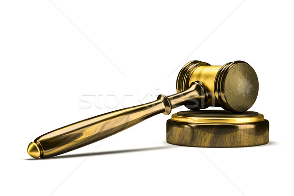 судья молоток изображение древесины знак Сток-фото © magann