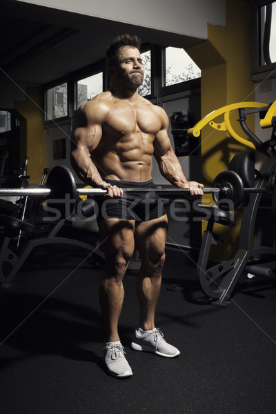 сильный мужчины Культурист изображение фитнес здоровья Сток-фото © magann