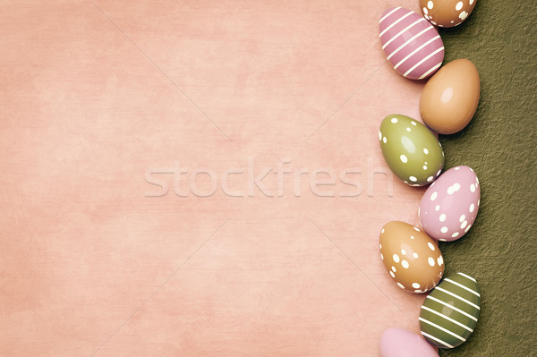 Mooie gekleurde eieren Pasen 3d illustration voorjaar achtergrond Stockfoto © magann