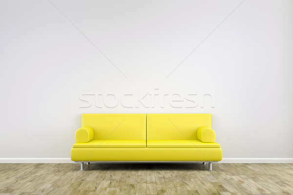 Сток-фото: комнату · диван · 3D · пространстве · стены