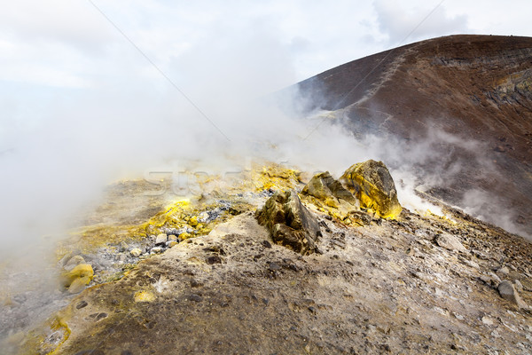 Lipari Islands active volcano Stock photo © magann