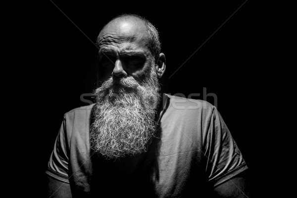 strange man with eyes in shadow Stock photo © magann