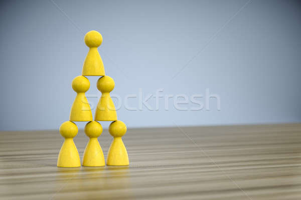Stock fotó: Játék · épület · piramis · 3d · illusztráció · üzlet · munka