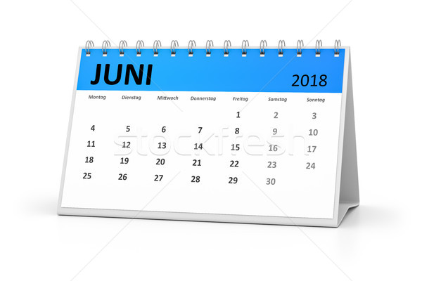 german language table calendar 2018 june Stock photo © magann