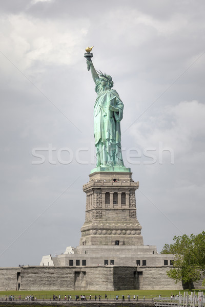 статуя свободы Нью-Йорк изображение город зеленый Сток-фото © magann