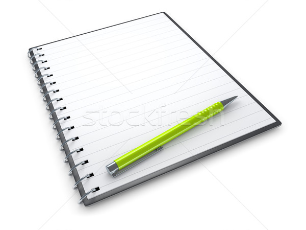 notepad and ballpen Stock photo © magann