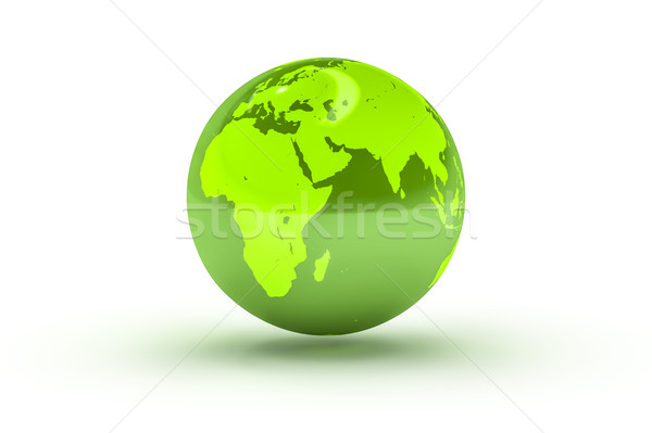 Foto d'archivio: Verde · mondo · sfera · illustrazione · 3d · abstract · sfondo