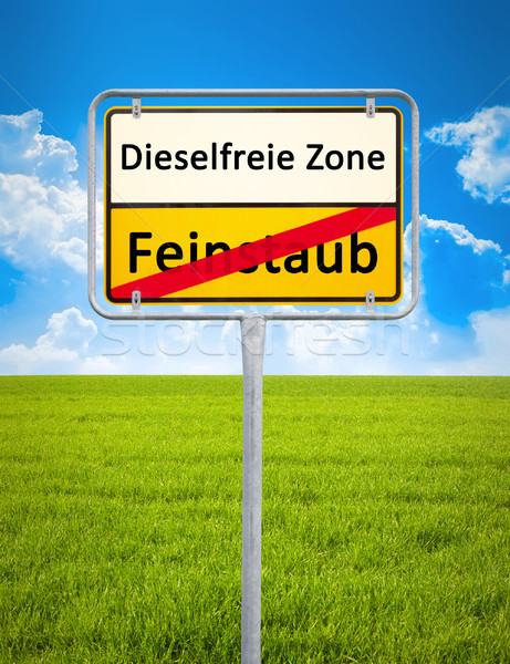 diesel free zone - no particulate matter Stock photo © magann