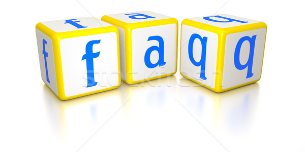 Często pytania obraz kości Internetu streszczenie Zdjęcia stock © magann