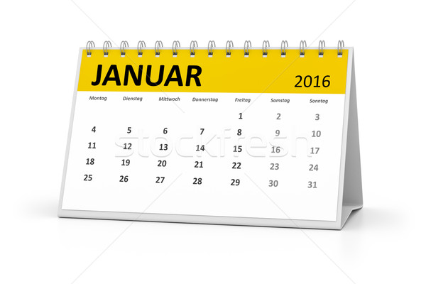 Foto stock: Linguagem · tabela · calendário · 2016 · eventos · projeto