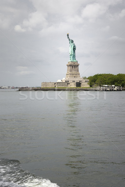 Statuie libertate New York imagine oraş verde Imagine de stoc © magann