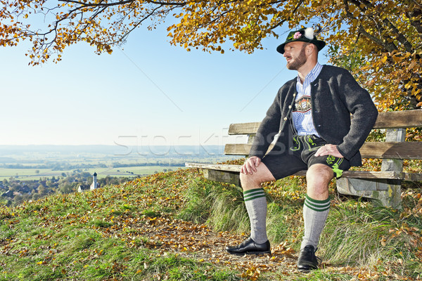 Stockfoto: Traditie · traditioneel · man · najaar · natuur · boom