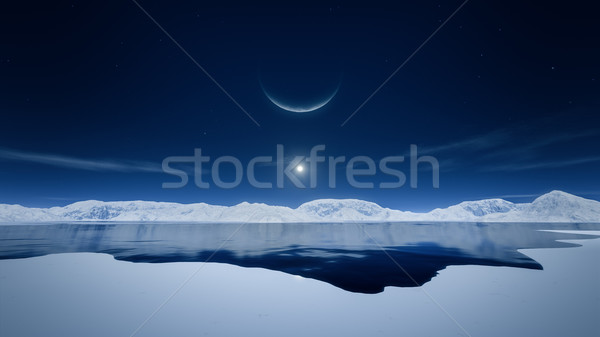 sun and moon Stock photo © magann