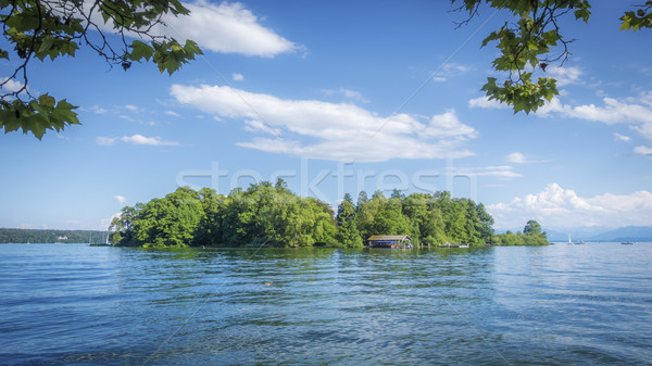 Rose Island Stranberg Lake Bavaria Germany Stock photo © magann