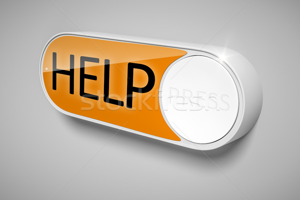 a dash button to order help Stock photo © magann