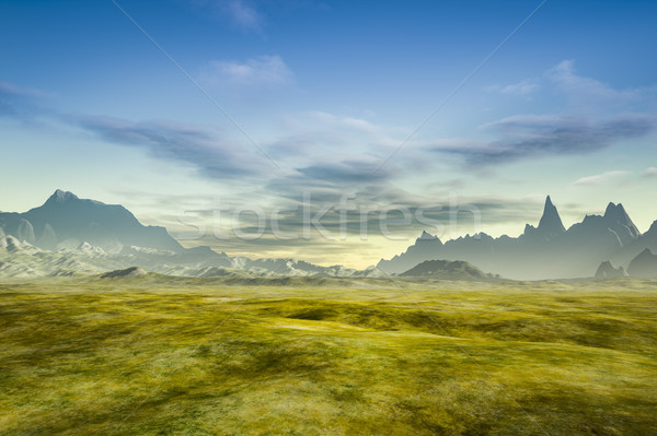 a fantasy scenery without plants Stock photo © magann