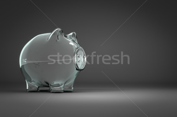 üres persely űr tartalom 3D renderelt kép Stock fotó © magann