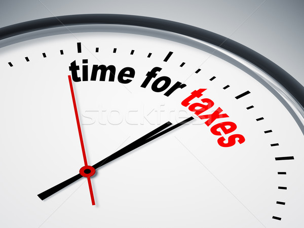 Idő adózás kép szép óra üzlet Stock fotó © magann
