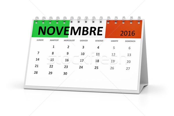 italian language table calendar 2016 november Stock photo © magann