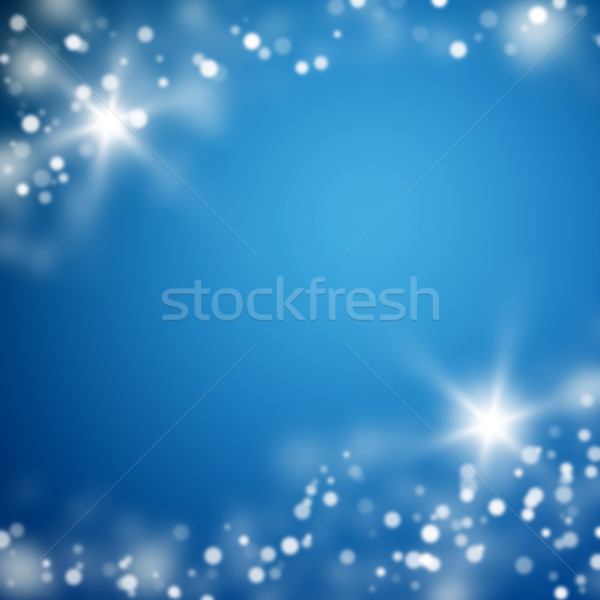 Lumini imagine nice albastru artă stele Imagine de stoc © magann
