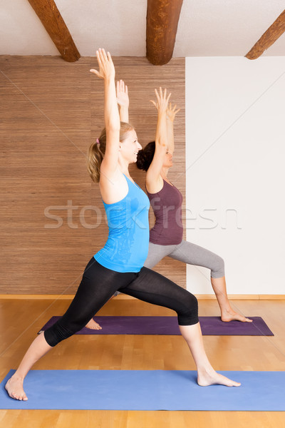 йога осуществлять изображение люди женщины счастливым Сток-фото © magann