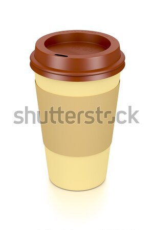 Stockfoto: Koffie · afbeelding · drinken · ontbijt · beker · witte