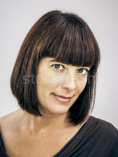 Piękna kobieta obraz kobieta włosy młodych kobiet Zdjęcia stock © magann