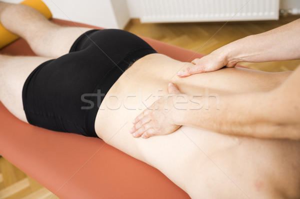 Foto stock: Joven · terapia · imagen · hombre · salud · masaje