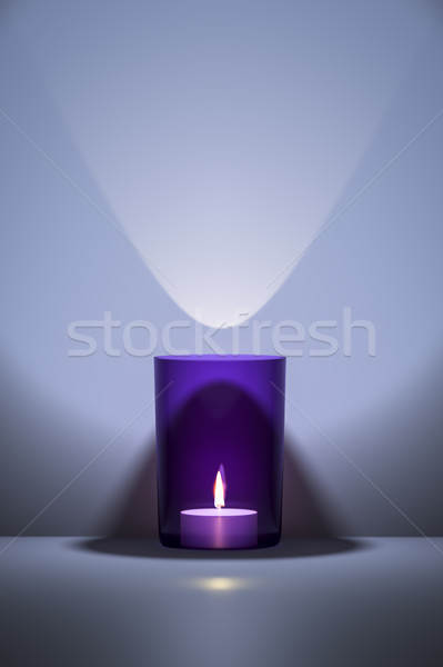 purple candle with space for your content Stock photo © magann