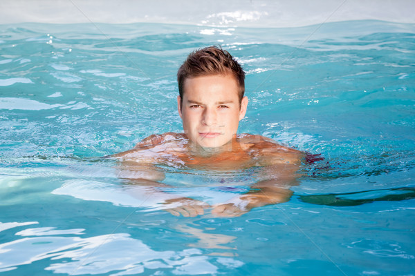 Homem natação imagem bom piscina água Foto stock © magann