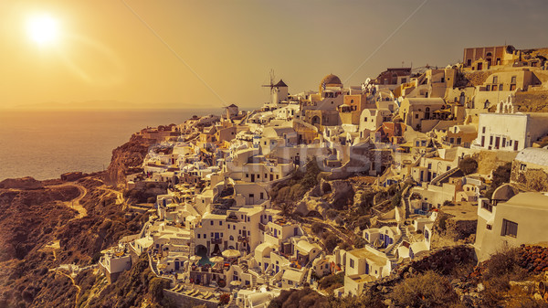 typical romantic view at Oia Santorini Stock photo © magann