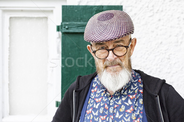 an old man and his glasses Stock photo © magann