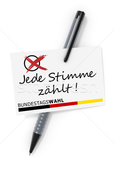 Stock photo: Bundestagswahl Jede Stimme zaehlt