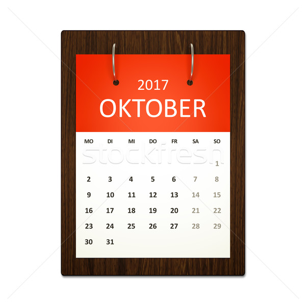 Calendar Planning German 2017 Stock photo © magann
