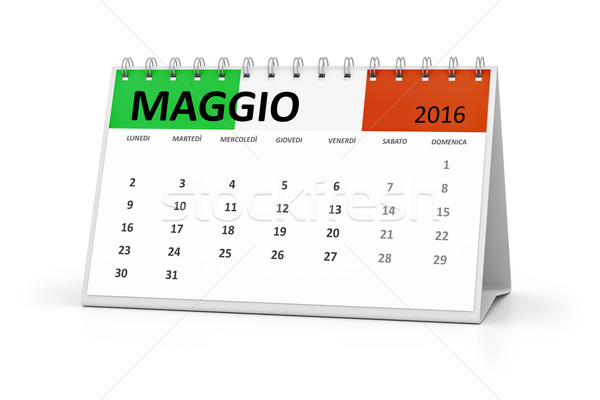 italian language table calendar 2016 may Stock photo © magann