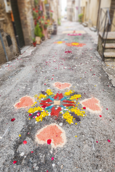 paintings of flowers celebration in Italy Stock photo © magann