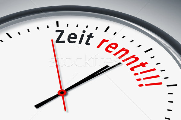 Clock with text Stock photo © magann