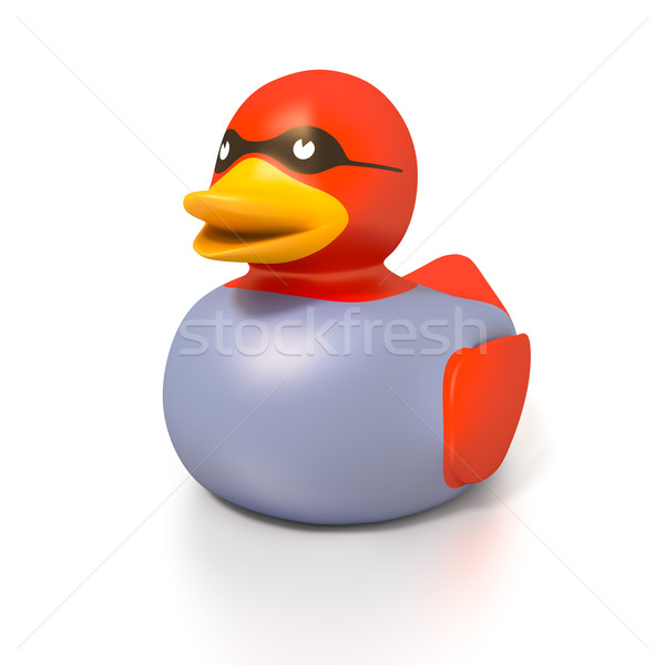 Gummi Ente Dieb Bild nice Vogel Stock foto © magann