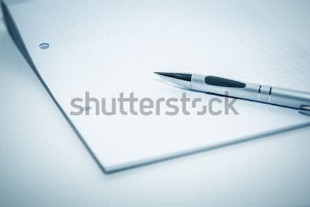 notepad and ballpen Stock photo © magann