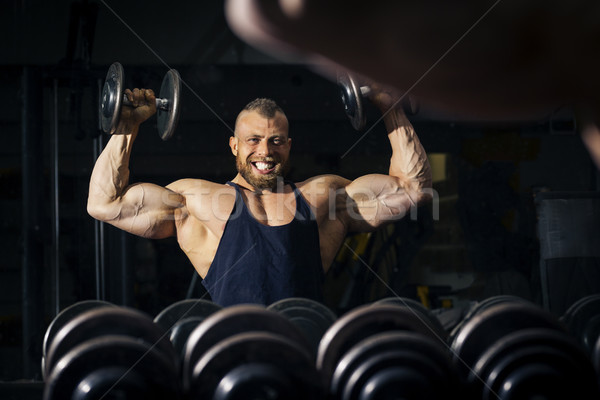 ストックフォト: 強い · 男性 · ボディービルダー · 画像 · フィットネス · 健康