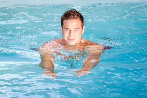 Homem natação imagem bom piscina água Foto stock © magann