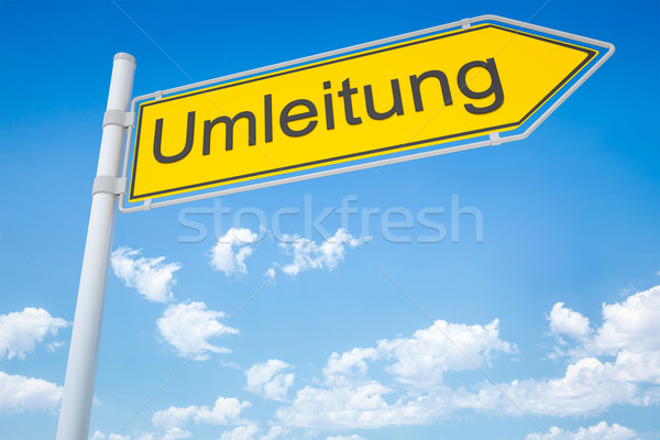 german road sign Stock photo © magann