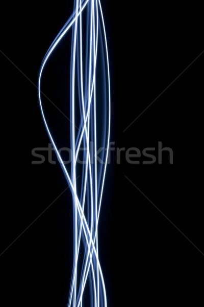 black background with some light streaks Stock photo © magann