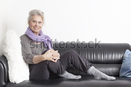 best age woman relaxing Stock photo © magann