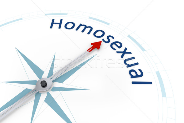 Kompass sexuelle Bild nice blau Wort Stock foto © magann